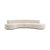 A dreamy boucle cream curvaceous sofa by Eichholtz 