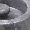 A luxurious grey marble ashtray by Eichholtz with a smooth and sophisticated charm