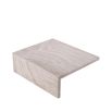 Elegant and glamorous low coffee table in travertine finish