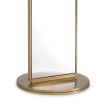 Stylish brass frame standing mirror