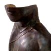 A statement torso sculpture by Eichholtz with an antique bronze finish and marble base