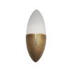 An Art Deco style wall lamp by Eichholtz with an oval shape and antique brass finish 