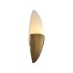 An Art Deco style wall lamp by Eichholtz with an oval shape and antique brass finish 
