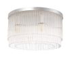 Art deco inspired ceiling lamp in a nickel finish