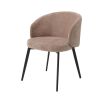 Alluring sisley pink upholstered dining chair