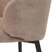 Alluring sisley pink upholstered dining chair