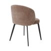 A stylish set of dining chairs from Eichholtz with a dusty pink fabric upholstery 