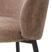 A stylish set of dining chairs from Eichholtz with a dusty pink fabric upholstery 