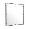 Stylish medium Verona Mirror with contemporary brass details