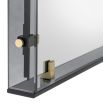 Stylish medium Verona Mirror with contemporary brass details