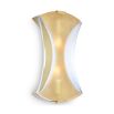 Gorgeous gold wall light with sweeping shape