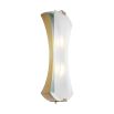 Gorgeous gold wall light with sweeping shape