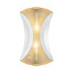 Gorgeous gold wall light with sweeping shape