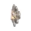 A glamorous wall lamp by Eichholtz with smoked glass, diamond-shaped tubes and a nickel finish