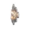 A glamorous wall lamp by Eichholtz with smoked glass, diamond-shaped tubes and a nickel finish