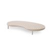 Elegant organic shaped outdoor coffee table 