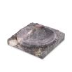 Beautiful grey marble bowl with natural finish base