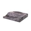 Beautiful grey marble bowl with natural finish base