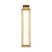 Stunning brushed brass effect wall light