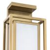 Stunning brushed brass effect wall light