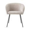 Luxurious encompassing scoop back dining chair