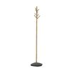 Elegant coatrack in brass finish with exquisite marble base