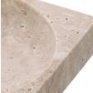 Luxurious square travertine bowl