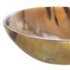 Striking antique brown horn bowl