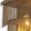 Dazzling layered chain wall lamp in beautiful brass finish