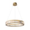 Beautiful brass halo ceiling light with glass details