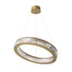 Beautiful brass halo ceiling light with glass details