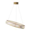 Beautiful brass halo ceiling light with glass details