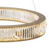 Beautiful brass halo ceiling light with glass details