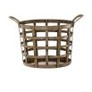 woven brass basket