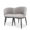 Filmore Dining Chair - Set of 2 - Boucle Grey
