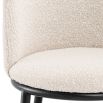 Set of two boucle dining chairs available in cream and grey