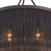 Decedent layered chain-effect bronze ceiling light