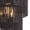 Decadent layered chain wall lamp in bronze finish