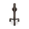 bronze geometric candle holder