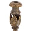 elegant antique-inspired brass candle holder