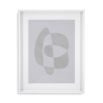 A stylish set of prints by Eichholtz featuring abstract curves with a grey and white finish 