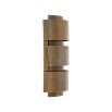 Stylish, modern brass wall light with vintage brass finish