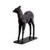 Dazzling bronze deer sculpture