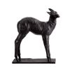 Dazzling bronze deer sculpture