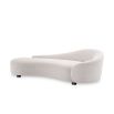 Luxurious sofa upholstered in Lyssa off-white fabric