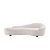 Luxurious sofa upholstered in Lyssa off-white fabric