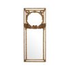 A hand-crafted French-style wall mirror by Eichholtz with an antique gold finish
