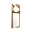 A hand-crafted French-style wall mirror by Eichholtz with an antique gold finish