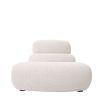 Modular curved sofa in Lyssa off-white