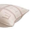 Elegant wool and cashmere Eichholtz cushion with neutral colour palette and stitching details